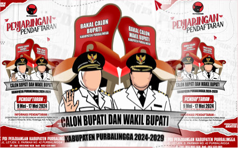 Dewan Pimpinan Cabang Partai Demokrasi Indonesia Perjuangan (DPC PDI Perjuangan) Kabupaten Purbalingga membuka penjaringan pendaftaran Calon Bupati (Cabup) dan Calon Wakil Bupati (Cawabup). Dewan Pimpinan Cabang Partai Demokrasi Indonesia Perjuangan (DPC PDI Perjuangan) Kabupaten Purbalingga membuka penjaringan pendaftaran Calon Bupati (Cabup) dan Calon Wakil Bupati (Cawabup).