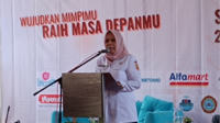 Kepala Cabang Dinas Pendidikan Jateng Wilayah 9, Nikmah Nurbaity saat membuka Job Edu Fair di SMK N Jateng, Kamis 29 Agustus 2024. Kepala Cabang Dinas Pendidikan Jateng Wilayah 9, Nikmah Nurbaity saat membuka Job Edu Fair di SMK N Jateng, Kamis 29 Agustus 2024.