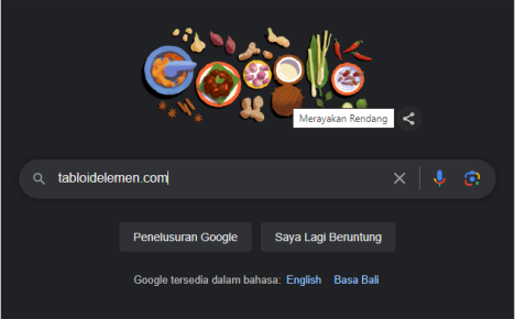 Google Doodle hari ini, Rabu 21 Agustus 2024 ikut merayakan rendang.