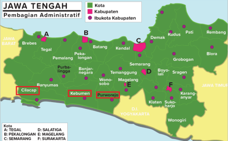 Gempa Megathrust Peta Jawa Tengah