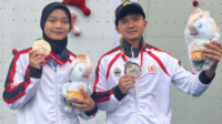 Susan Nurhidayah dan Aditya Tri Sahria, dua atlet panjat tebing asal Kabupaten Purbalingga mengukir prestasi bagus di PON XXI.