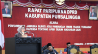 Bupati Purbalingga, Dyah Hayuning Pratiwi (Tiwi) saat Rapat Paripurna DPRD dalam acara Penyampaian Jawaban Bupati Atas Pandangan umum Fraksi terhadap Raperda tentang APBD tahun 2025, di ruang rapat DPRD, Jum'at 13 September 2024 Bupati Purbalingga, Dyah Hayuning Pratiwi (Tiwi) saat Rapat Paripurna DPRD dalam acara Penyampaian Jawaban Bupati Atas Pandangan umum Fraksi terhadap Raperda tentang APBD tahun 2025, di ruang rapat DPRD, Jum'at 13 September 2024
