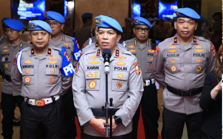 Kadiv Propam Polri, Irjen Abdul Karim usai Rakor di Auditorium Mutiara, PTIK, Jakarta Selatan
