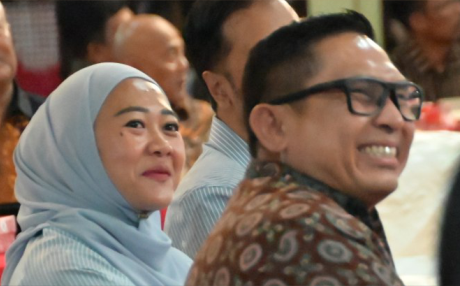 Bupati Purbalingga Dyah Hayuning Pratiwi (Tiwi) dan Dandim 0702/Purbalingga Letkol Inf Dipo Sabungan Lumban Gaol saat acara di Pendapa Dipokusumo, Selasa 24 September 2024.