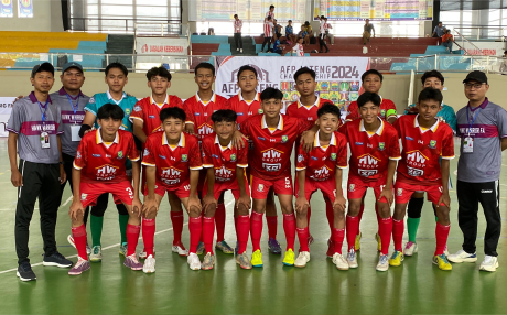 Tim Asosiasi Futsal Kabupaten (AFK) Purbalingga mengikuti Turnamen AFP Jateng Championship 2024 di GOR Abirawa Stadium Kabupaten Batang.