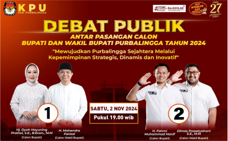 Debat Pilkada Antar Paslon Bupati dan Wabup Purbalingga Debat Pilkada Antar Paslon Bupati dan Wabup Purbalingga