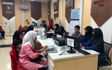 Pelayanan pengajuan Peserta Bantuan Iuran (PBI) melalui UHC sudah terlayani secara terpadu di Mal Pelayanan Publik (MPP) Kabupaten Purbalingga.