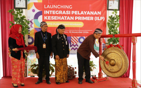 Puskesmas Rembang meluncurkan Program Integrasi Layanan Primer (ILP) , Senin 18 November 2024.