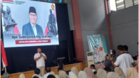 Ketua DPD Partai Gerindra Jateng Sudaryono dalam konsolidasi dengan kader dan saksi untuk pemenangan Pilkada Serentak 2024, di GOR Mahesa Jenar Purbalingga, Rabu 20 November 2024.