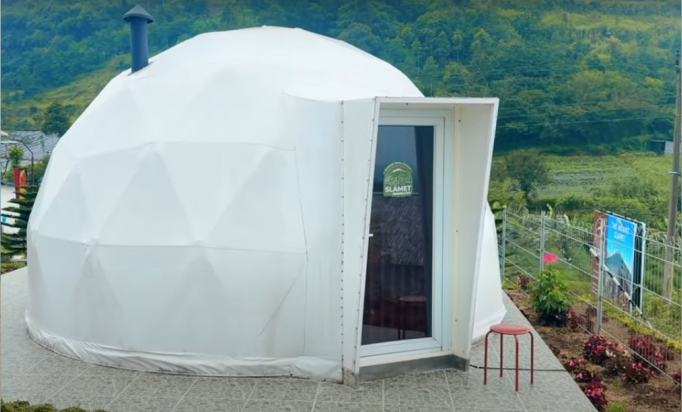 Glamping Done di The Mount Slamet Glamping and Cafe Purbalingga. Foto: tabloidelemen.com