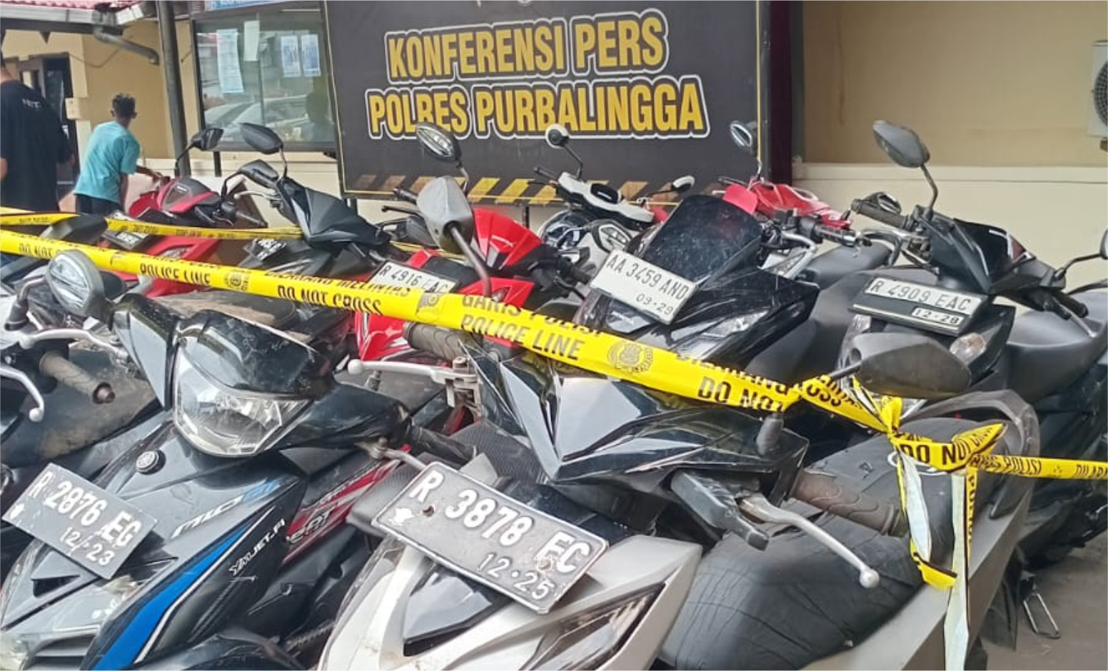 14 unit sepeda motor yang untuk mendukung rencana aksi tawuran