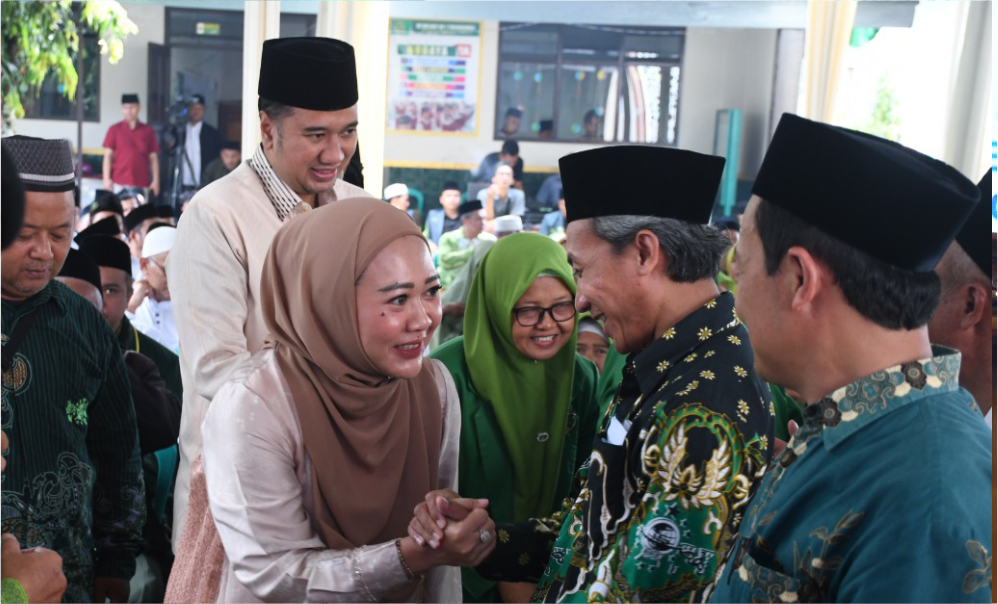 Bupati Purbalingga, Dyah Hayuning Pratiwi (Tiwi) berpamitan kepada seluruh pengurus dan anggota Pimpinan Cabang Nahdlatul Ulama (PCNU) Purbalingga jelang akhir masa jabatannya.