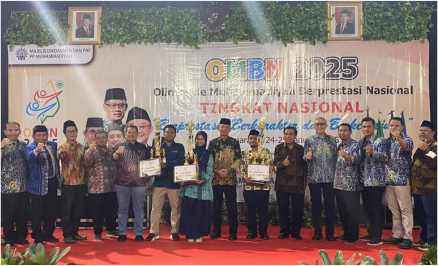 Kontingen Provinsi Jawa Tengah dengan perolehan 108 emas, 145 perak, dan 49 perunggu menjadi juara umum dalam OMBN yang terselenggara di Universitas Muhammadiyah Semarang, Jawa Tengah.