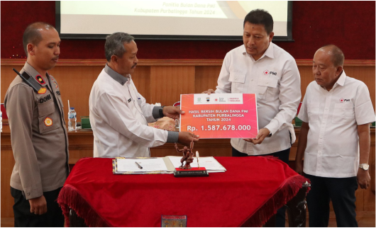 Bulan Dana Palang Merah Indonesia (PMI) Kabupaten Purbalingga tahun 2024 berhasil mengumpulkan pendapatan kotor sebanyak Rp 1.764.035.000.