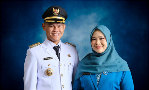 Bupati Purbalingga Fahmi Muhammad Hanif dan istrinya Syahzani Syasya Tsania Bupati Purbalingga Fahmi Muhammad Hanif dan istrinya Syahzani Syasya Tsania