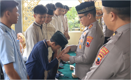 Polres Purbalingga menyelenggarakan peringatan Isra Miraj Nabi Muhammad SAW di Masjid Ar-Rabbani Mapolres Purbalingga, Kamis 30 Januari 2025.