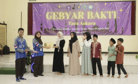 Gerakan Pramuka Ambalan Ganesha, Gugus Depan (Gudep) 01.701 -01.702 yang berpangkalan di SMA Negeri 1 Purbalingga menyelenggarakan Gebyar Bakti, di Gedung Dekopinda Purbalingga, Sabtu 15 Maret 2025.