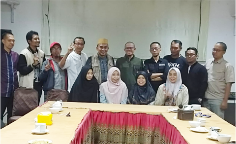 Pengurus Indonesian Islamic Business Forum (IIBF) Banyumas usai Silaturahmi dan Bincang Bisnis IIBF Banyumas, di D'Saung Resto Purwokerto.