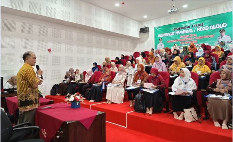 Perpusda Kabupaten Purbalingga menyelenggarakan Bimbingan Teknis (Bimtek) Membaca Nyaring.