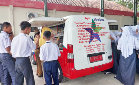 Dinas Kearsipan dan Perpustakaan (Dinarspus) Kabupaten Purbalingga terus menggencarkan Program Ajar Pustaka atau Ayo Belajar di Perpustakaan di SMP Negeri 1 Padamara, Senin 24 Mei 2025 Dinas Kearsipan dan Perpustakaan (Dinarspus) Kabupaten Purbalingga terus menggencarkan Program Ajar Pustaka atau Ayo Belajar di Perpustakaan di SMP Negeri 1 Padamara, Senin 24 Mei 2025