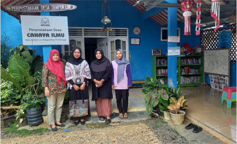 Kunjungan monitoring dan evaluasi dari Perpustakaan Nasional tahun 2024.