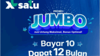 Ada persembahan eksklusif dari XL SATU untuk Anda, dengan "Promo JUMBO: Juni Untung Maksimal, Bonus Optimal!". Ada persembahan eksklusif dari XL SATU untuk Anda, dengan "Promo JUMBO: Juni Untung Maksimal, Bonus Optimal!".