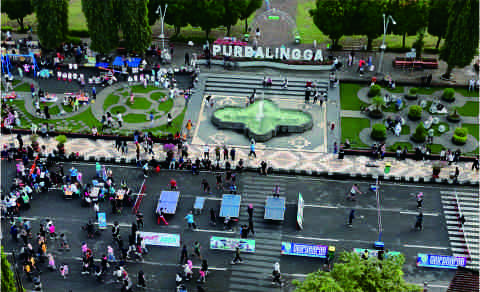 Car Free Day (CFD) Minggu 22 Juni 2025, mendapat sambutan yang meriah dari masyarakat Purbalingga karena dalam CFD itu bebas asap knalpot motor