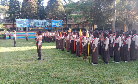 Gugus Depan (Gudep) Gerakan Pramuka yang berpangkalan di SMP Negeri 3 Kutasari, menyelanggarakan Lomba Tingkat 1 (LT 1) Pramuka Penggalang dalam bentuk pengisian buku Syarat Kecakapan Umum (SKU).