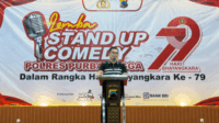 Kapolres Purbalingga AKBP Achmad Akbar membuka Lomba Stand Up Comedy di Aula Purbasari Pancuran Mas, Purbalingga, Minggu 29 Juli 2025. Kapolres Purbalingga AKBP Achmad Akbar membuka Lomba Stand Up Comedy di Aula Purbasari Pancuran Mas, Purbalingga, Minggu 29 Juli 2025.
