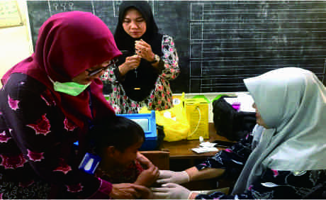 Pelaksanaan Program Bulan Imunisasi Anak Sekolah (BIAS) di Puskesmas Kalimanah