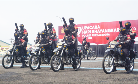 Peringatan Hari Bhayangkara ke 79 tahun 2025 di Polres Purbalingga mengusung tema Polri untuk Masyarakat berlangsung semarak.