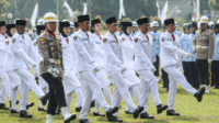 Pasukan Pengibar Bendera Pusaka (Paskibraka) nasional telah bertugas dengan baik dan sukses dalam Upacara Hari Ulang Tahun Republik Indonesia yang ke-80 tahun di Istana Merdeka, Minggu, 17 Agustus 2025. Pasukan Pengibar Bendera Pusaka (Paskibraka) nasional telah bertugas dengan baik dan sukses dalam Upacara Hari Ulang Tahun Republik Indonesia yang ke-80 tahun di Istana Merdeka, Minggu, 17 Agustus 2025.