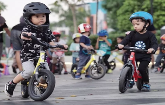 Push Bike menjadi satu pilihan alat yang sangat baik untuk mendukung perkembangan motorik dan keseimbangan anak.