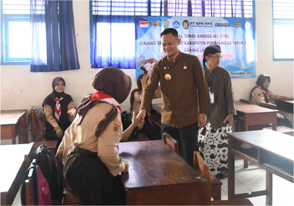 Sebanyak  428 siswa dari 63 SMP Negeri maupun Swasta se-Purbalingga mengikuti Festival Tunas Bahasa Ibu (FTBI) tahun 2025. Sebanyak  428 siswa dari 63 SMP Negeri maupun Swasta se-Purbalingga mengikuti Festival Tunas Bahasa Ibu (FTBI) tahun 2025.