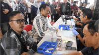 Cek KesehSebanyak 547 orang memanfaatkan Cek Kesehatan Gratis (CKG) serentak di Kabupaten Purbalingga, Selasa 2 Agustus 2025.atan Gratis Sebanyak 547 orang memanfaatkan Cek Kesehatan Gratis (CKG) serentak di Kabupaten Purbalingga, Selasa 2 Agustus 2025.