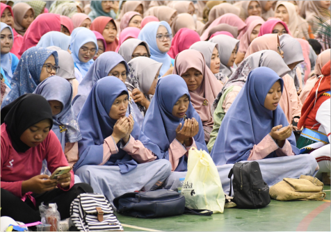 Puncak peringatan HUT ke-20 Himpunan Pendidik dan Tenaga Kependidikan Anak Usia Dini (HIMPAUDI) Tingkat Kabupaten Purbalingga, di GOR Indoor Sasana Krida Perwira, Kamis 25 September 2025.