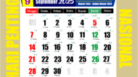 September 2025 Nasional September 2025 Nasional