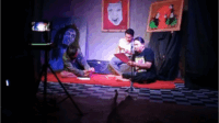 Ketua Katasapa (Komunitas Teater Sastra Perwira) Purbalingga,Agustav Triono membacakan puisinya berjudul Anak-anak Bernyanyi di Jalanan saat Panggung Sastra Bulan Bahasa di Rumah Budidoyo, Desa Kalikajar, Kecamatan Kaligondang, Purbalingga, Sabtu malam 18 Oktober 2025. Ketua Katasapa (Komunitas Teater Sastra Perwira) Purbalingga,Agustav Triono membacakan puisinya berjudul Anak-anak Bernyanyi di Jalanan saat Panggung Sastra Bulan Bahasa di Rumah Budidoyo, Desa Kalikajar, Kecamatan Kaligondang, Purbalingga, Sabtu malam 18 Oktober 2025.