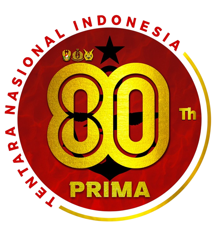Logo HUT Ke-80 Tentara Nasional Indonesia (TNI) tahun 2025.