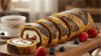 Membuat Roti Bolu Gulung dengan motif batik merupakan perpaduan seni membatik dan keahlian membuat kue.Hasil akhirnya berupa sajian lezat Membuat Roti Bolu Gulung dengan motif batik merupakan perpaduan seni membatik dan keahlian membuat kue.Hasil akhirnya berupa sajian lezat