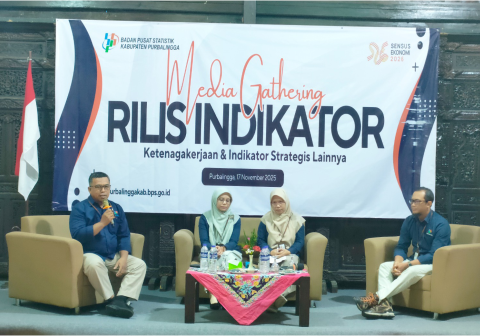 Media Gathering bertema Rilis Indikator Ketenagakerjaan dan Indikator Strategis Lainnya pada Hotel Owabong, Senin 17 November 2025. Media Gathering bertema Rilis Indikator Ketenagakerjaan dan Indikator Strategis Lainnya pada Hotel Owabong, Senin 17 November 2025.