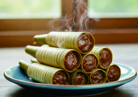 Clorot, jajanan pasar khas Purbalingga yang manis dan terbungkus janur kelapa membentuk kerucut Clorot, jajanan pasar khas Purbalingga yang manis dan terbungkus janur kelapa membentuk kerucut