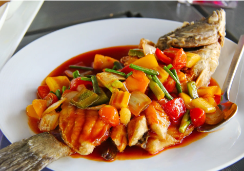 Kakap Merah Saus Asam Manis Segar