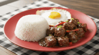 Nasi Telur Daging Sapi Lada Hitam