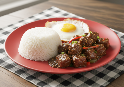 Nasi Telur Daging Sapi Lada Hitam Nasi Telur Daging Sapi Lada Hitam
