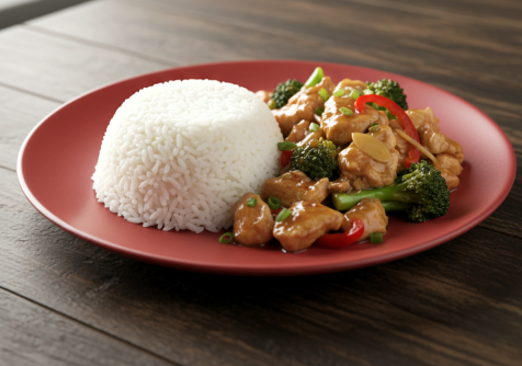 Nasi dan Ayam Cah Brokoli Nasi dan Ayam Cah Brokoli