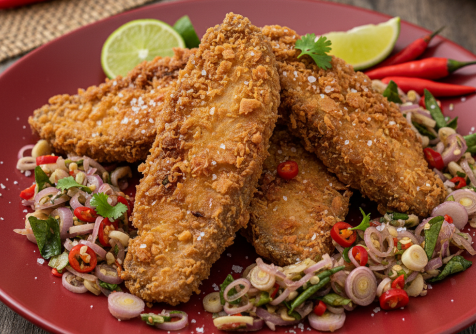 Tuna Goreng Sambal Matah Bali Pedas