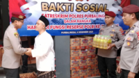 Satreskrim) Polres Purbalingga menggelar kegiatan bakti sosial di Pondok Pesantren (Ponpes) Ar Rohman, Kelurahan Kalikabong, Kecamatan Kalimanah, Kabupaten Purbalingga, Sabtu 6 Desember 2025.