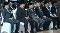 Bupati Purbalingga, Fahmi Muhammad Hanif, mengambil sumpah jabatan lima Pejabat Pimpinan Tinggi Pratama (JPT Pratama) di Pendopo Dipokusumo, Senin 12 Januari 2026.