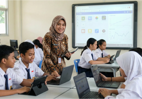 Standar proses ini berfungsi sebagai pedoman utama bagi pendidik dalam mengelola kegiatan kelas yang mampu mengembangkan potensi murid secara menyeluruh. Foto Ilustrasi: tigaserangkai.com